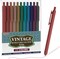 Art Colored Retractable Gel Pens, 11 Unique Dark Vintage Ink Colors, Cute Pens 0.7mm Medium Point Quick Drying for Writing Drawing Journaling Note Taking School Office Home